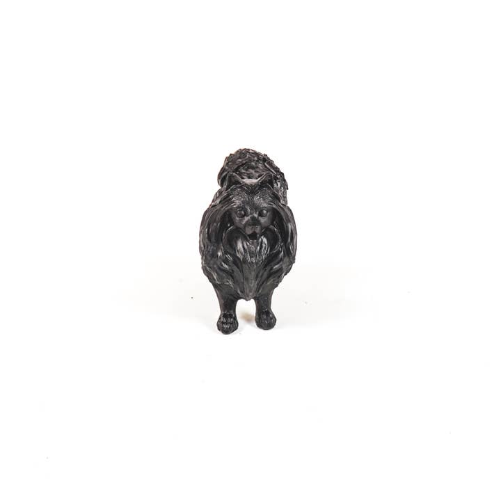 Housevitamin bv - Wholesale Decorative Figurine - HV Black Pomeranian - 23x10x18cm