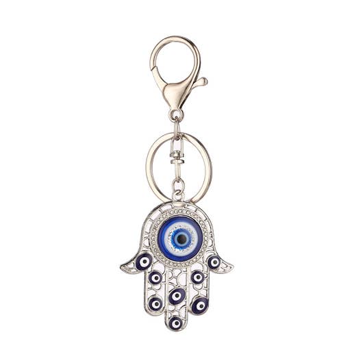 Porte-clés HAMSA en strass pour femme pour la vente par Nima Accessories Inc