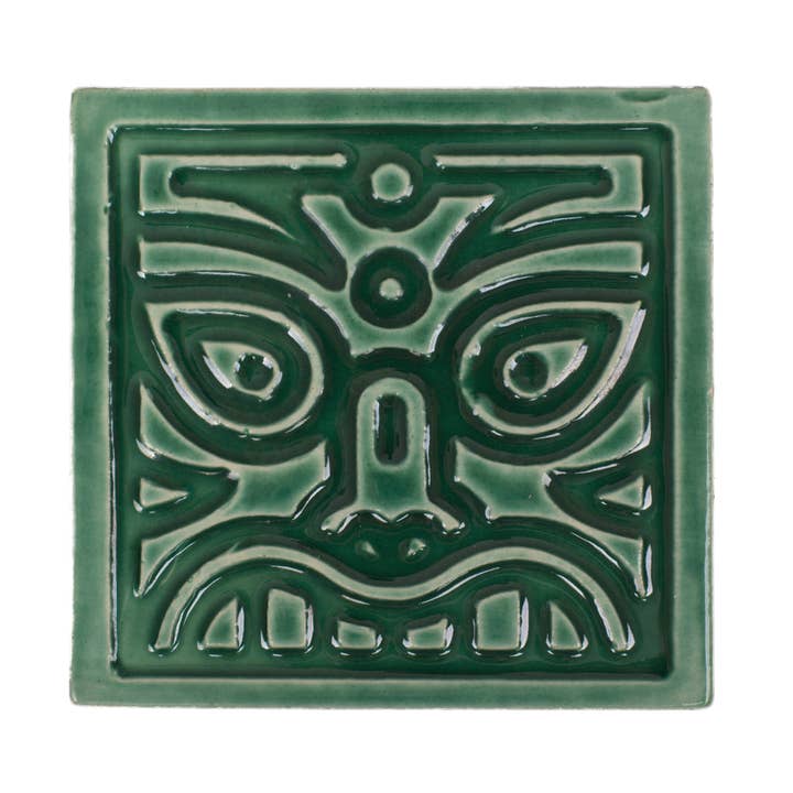 Sottobicchiere Alohi Tiki per la vendita all'ingrosso da parte di Bauer Pottery