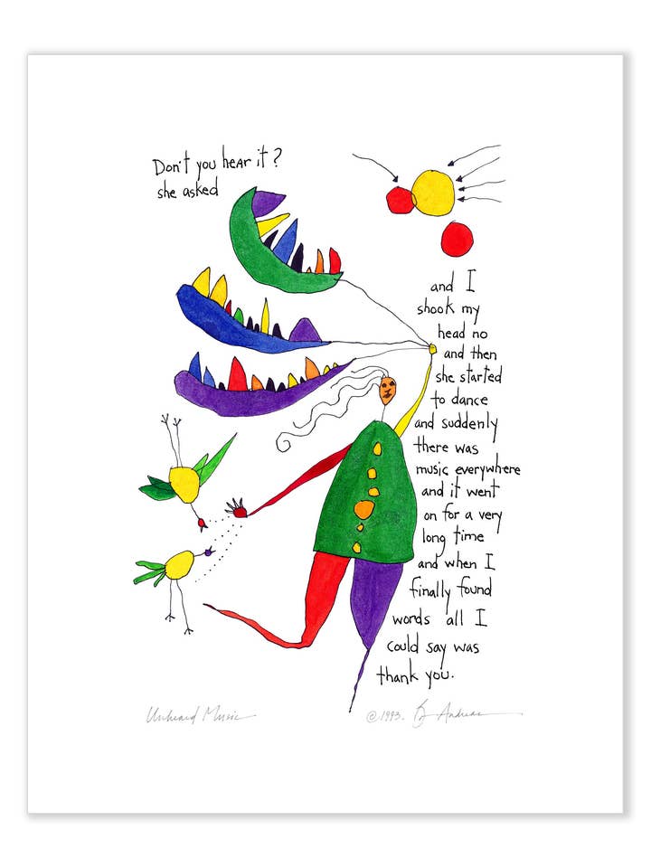 Unheard Music 11x14 Art Print for wholesale by StoryPeople