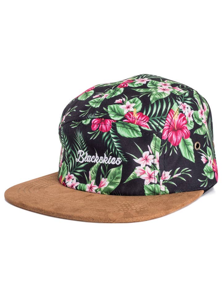 Gorra de 5 paneles Floral Oahu - Floral para venta al por mayor de Blackskies