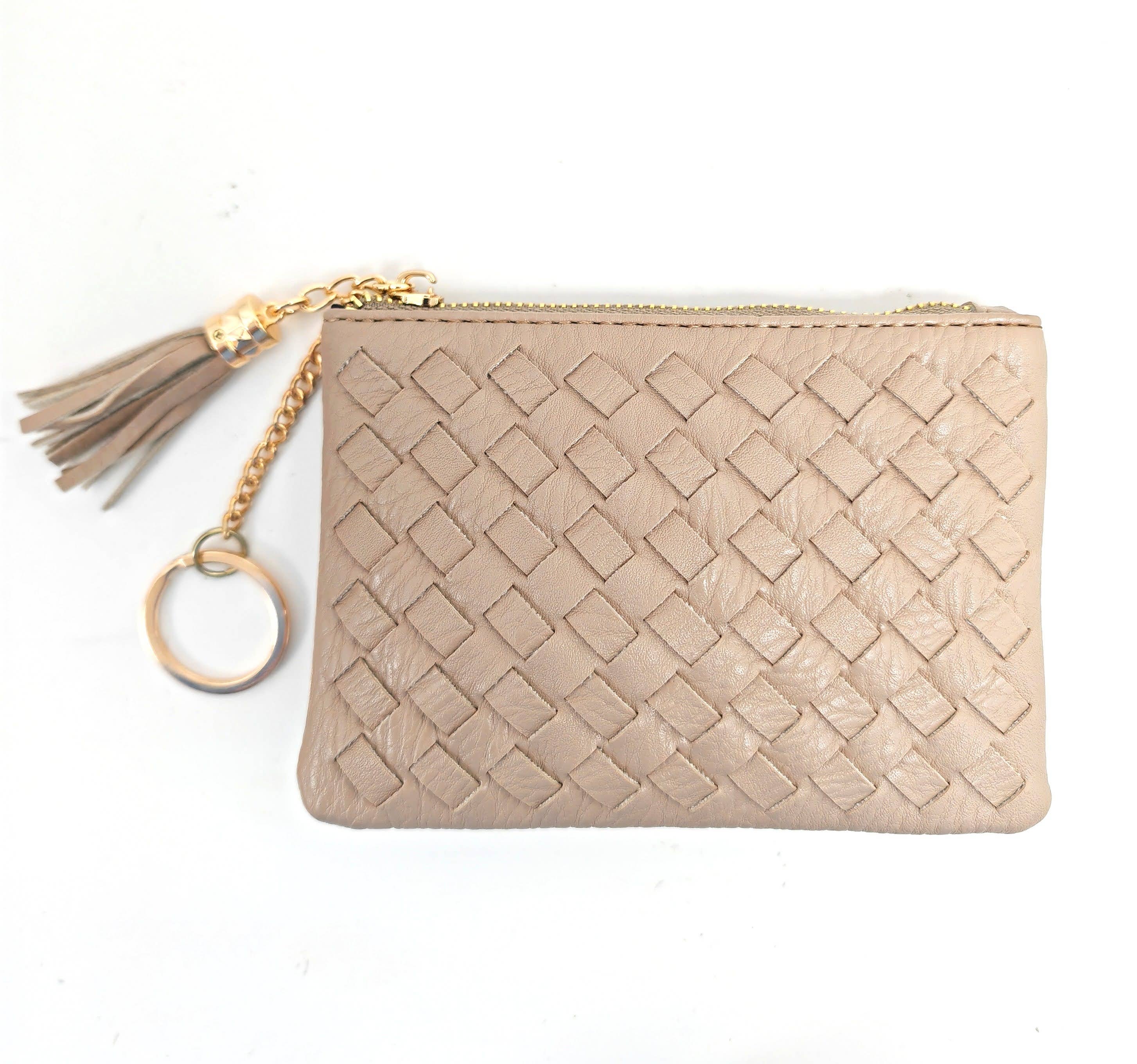 Superbia – Engroshandel Møntpung - Dame – Blød håndlavet vævet kvast nøglering lynlås kortholder mønt13