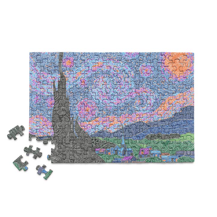 Micro Puzzles - Vendita all'ingrosso Puzzle - Adulti - Una notte da ricordare - Artista del doodle Viz2