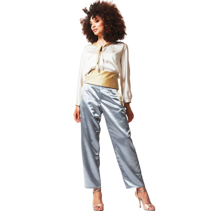 Pyjama bicolore à manches longues pour la vente par La Suite Jenny Sacerdote