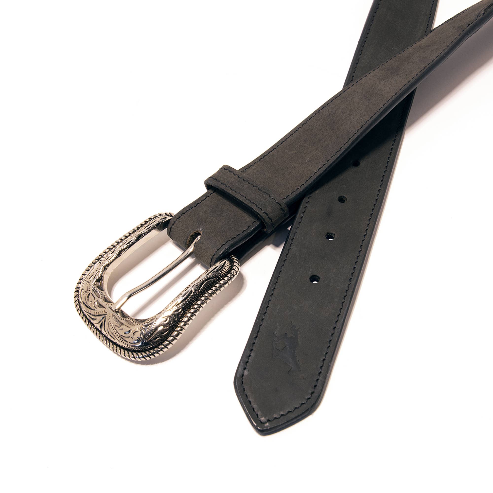 Western Express - Wholesale Belt - Unisex - Barbed Wire Top Grain Leather Belt6