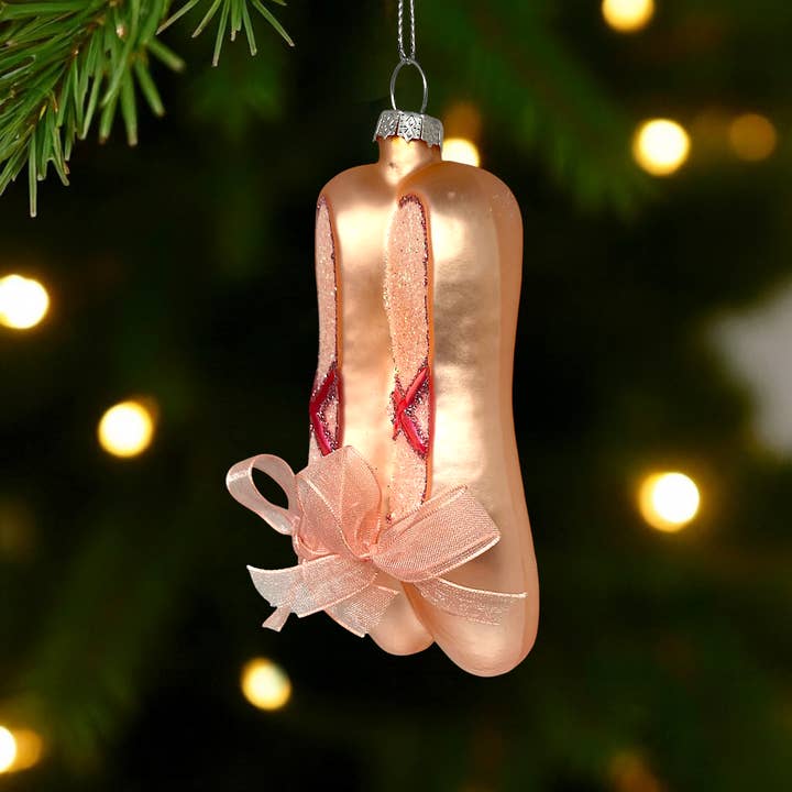 Noel Box - Wholesale Ornament Set - Ballet Shoes Christmas Ornament – Glass Holiday Decor5