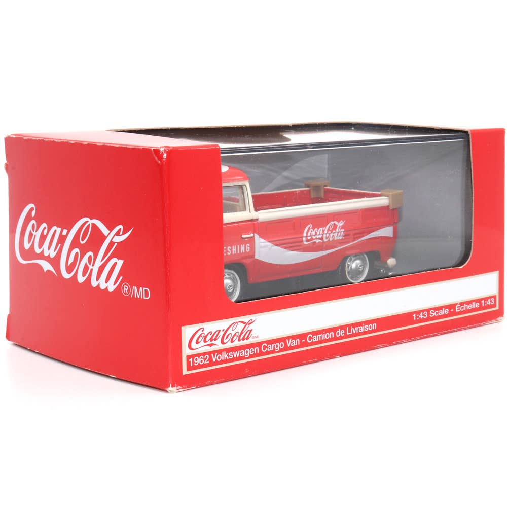Motor City Classics, Inc. - Wholesale Decorative Tabletop Object - 1:43 Scale Coca-Cola 1962 VW T1 Pickup Diecast Model8