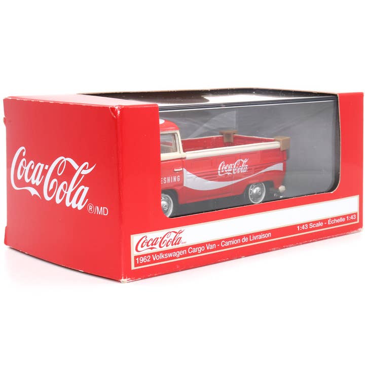 Motor City Classics, Inc. - Wholesale Decorative Tabletop Object - 1:43 Scale Coca-Cola 1962 VW T1 Pickup Diecast Model8