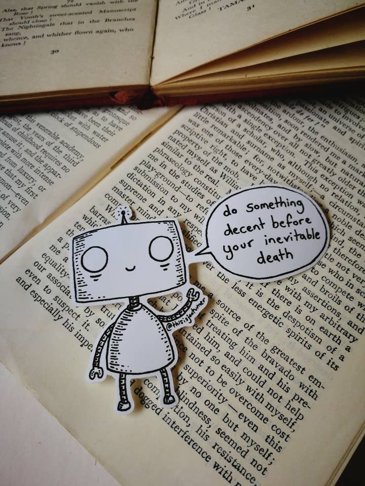 Do Something Decent Vinyl Sticker for wholesale by Jon Turner Illustration