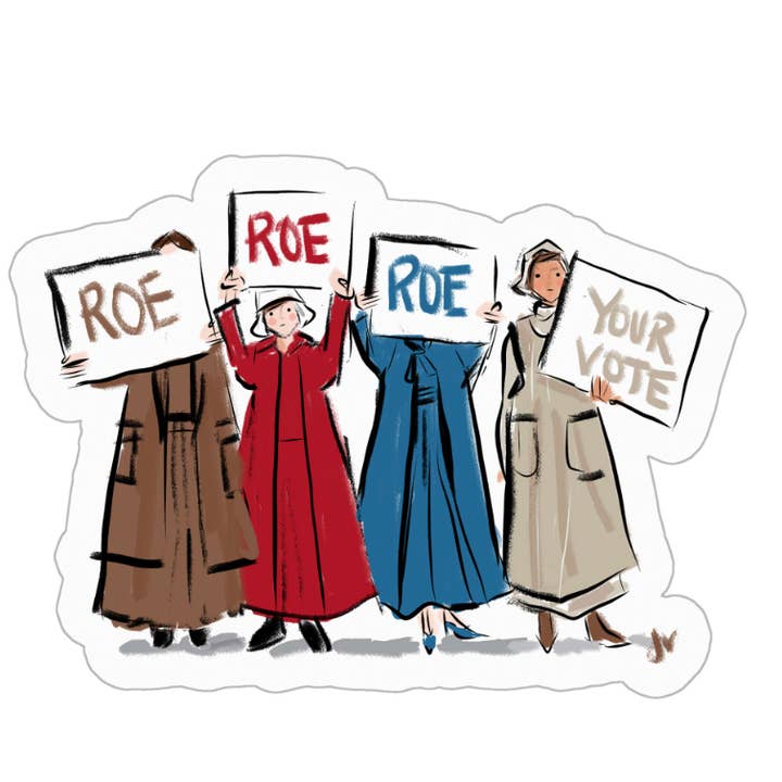 New! Roe Your Vote Handmaid's Sticker for wholesale by Jennifer Vallez