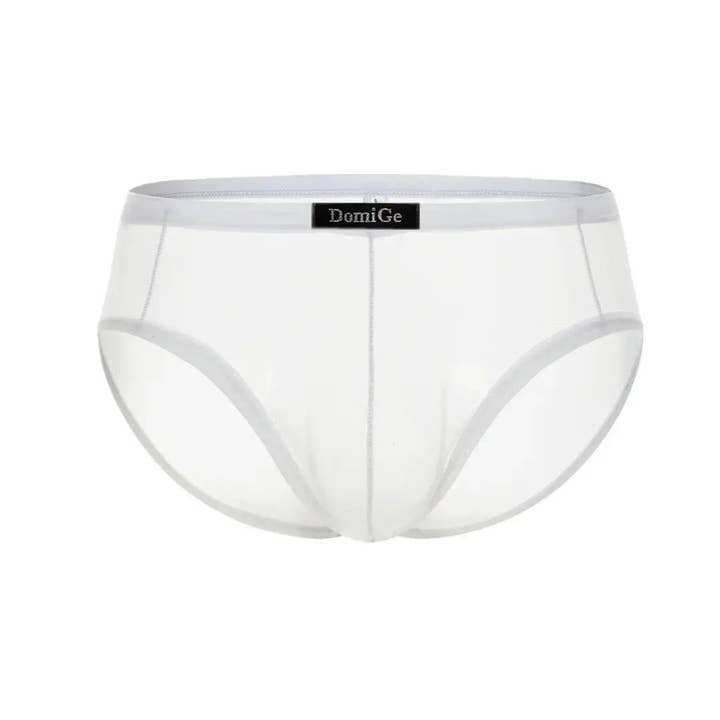 DomiGe - Vente Sous-vêtements – homme - Slips transparents pour hommes avec logo, ceinture élastique et pochette profilée, sous-vêtements masculins13