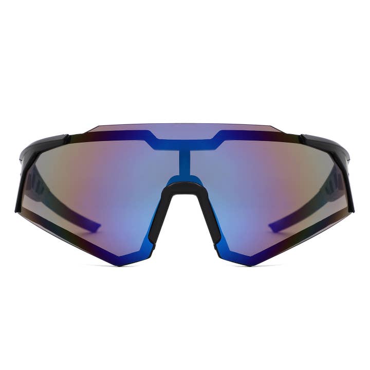 Cramilo Eyewear - Wholesale Sunglasses - Unisex - Sports Wraparound Futuristic Shield Outdoor Sunglasses5