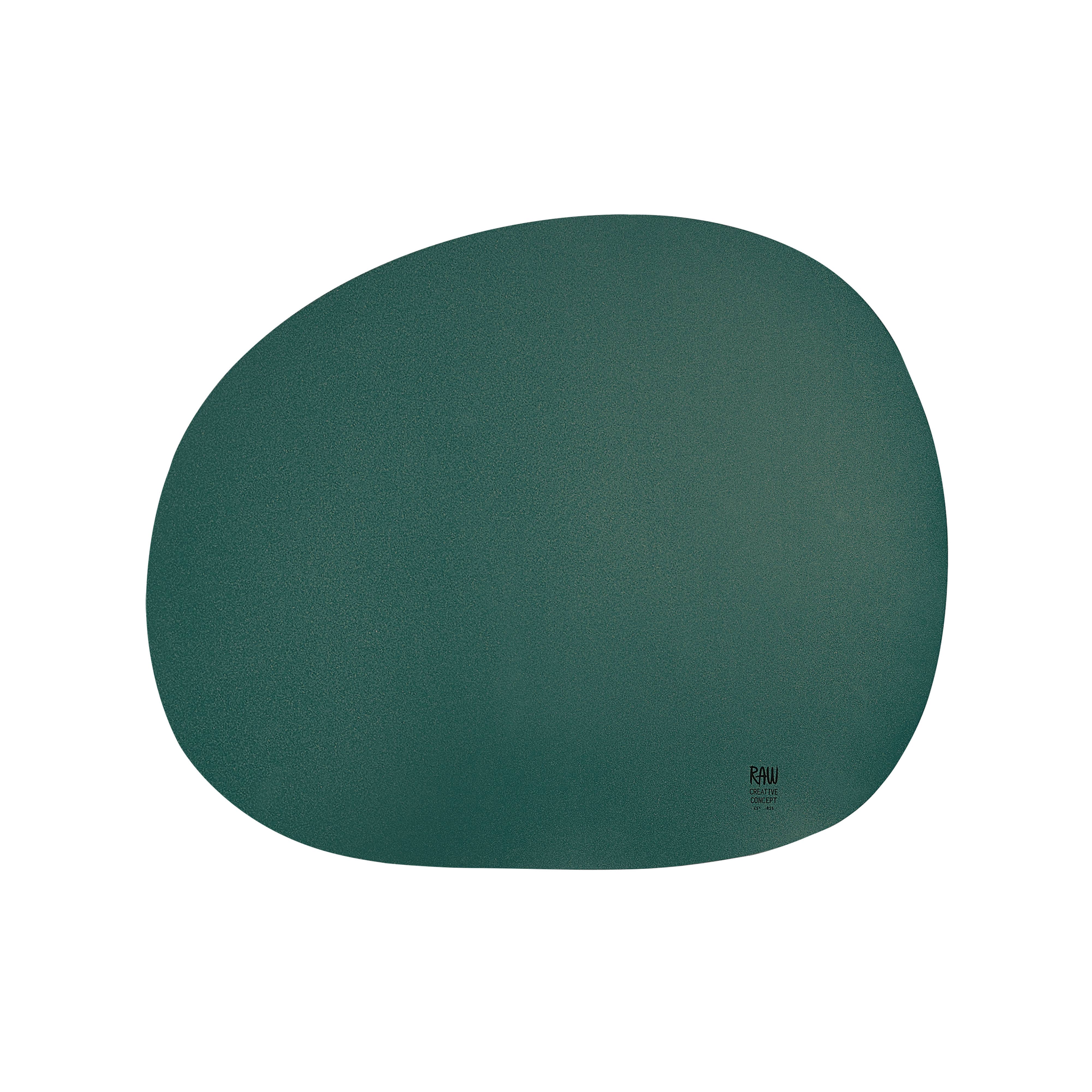 Aida A/S - Vendita all'ingrosso Tovagliette - Sottopiatto organico grezzo in silicone verde scuro 41 x 33,5 cm - 1 pezzo