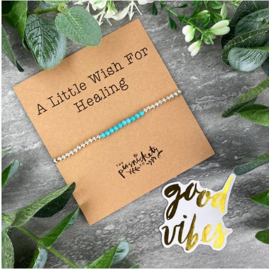Bracelet perlé A Little Wish For Healing pour la vente par The Persnickety Co