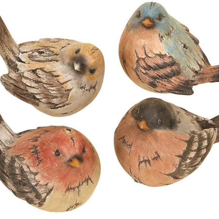 Import Corner - Wholesale Decorative Figurine - A-98259: MULTI COLORED POLYSTONE BIRD DECORATIVE SCULPTURE,