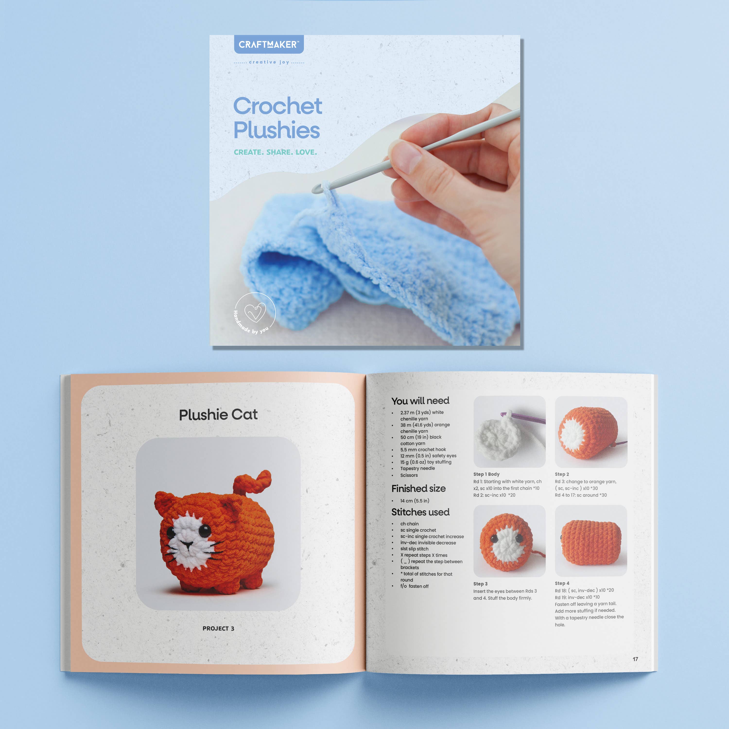 Hinkler USA - Vente Kit de bricolage - Peluches au crochet trop mignonnes de luxe3