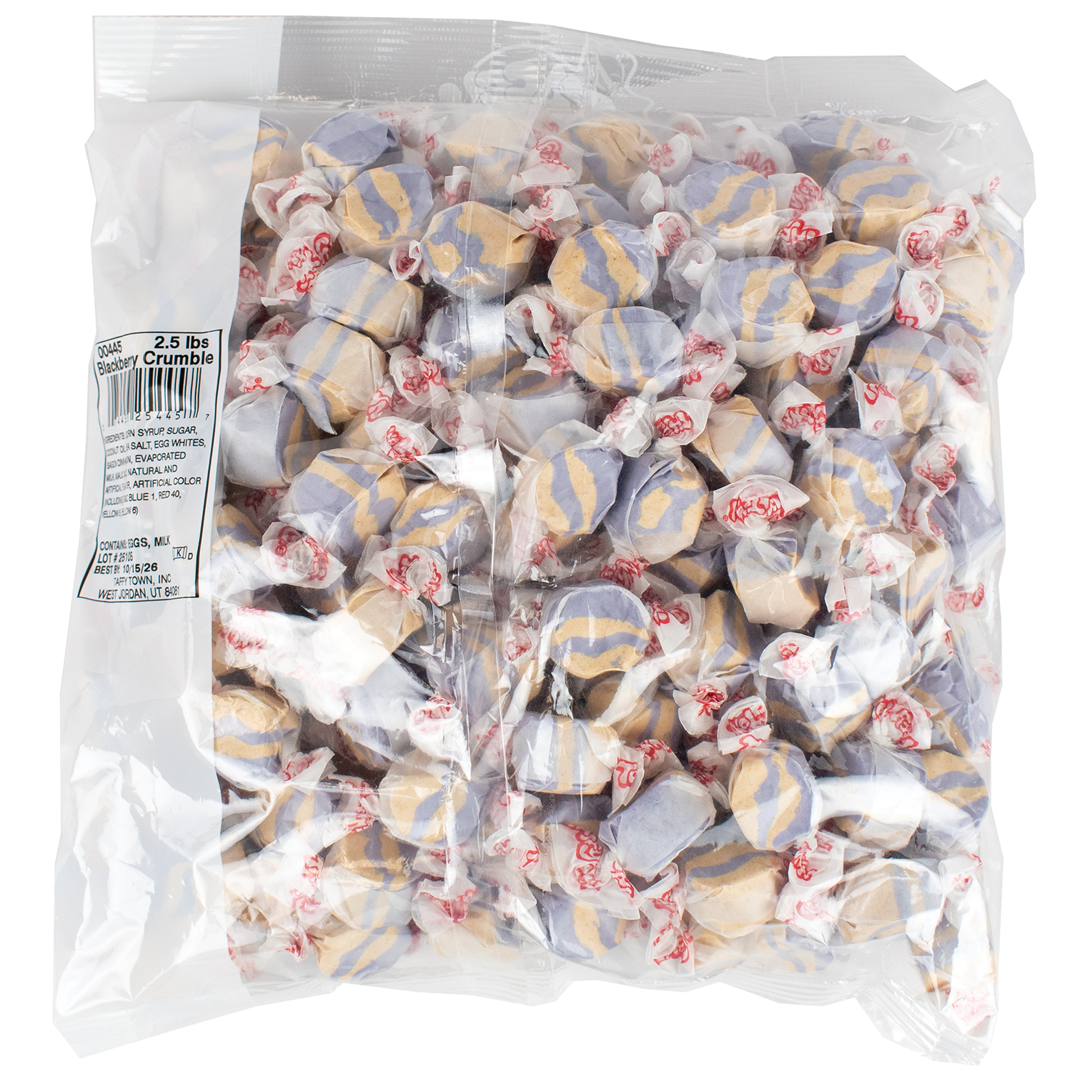 Taffy Town - Vente Caramel écossais - Taffy Crumble aux mûres2