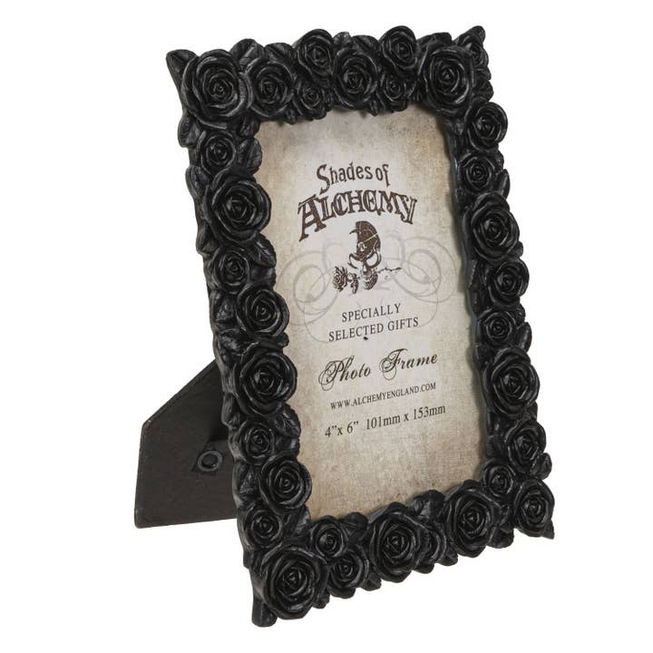 Pacific Trading - Wholesale Picture Frame - 14511 Black Roses Photo Picture Frame 6" x 4" C/24