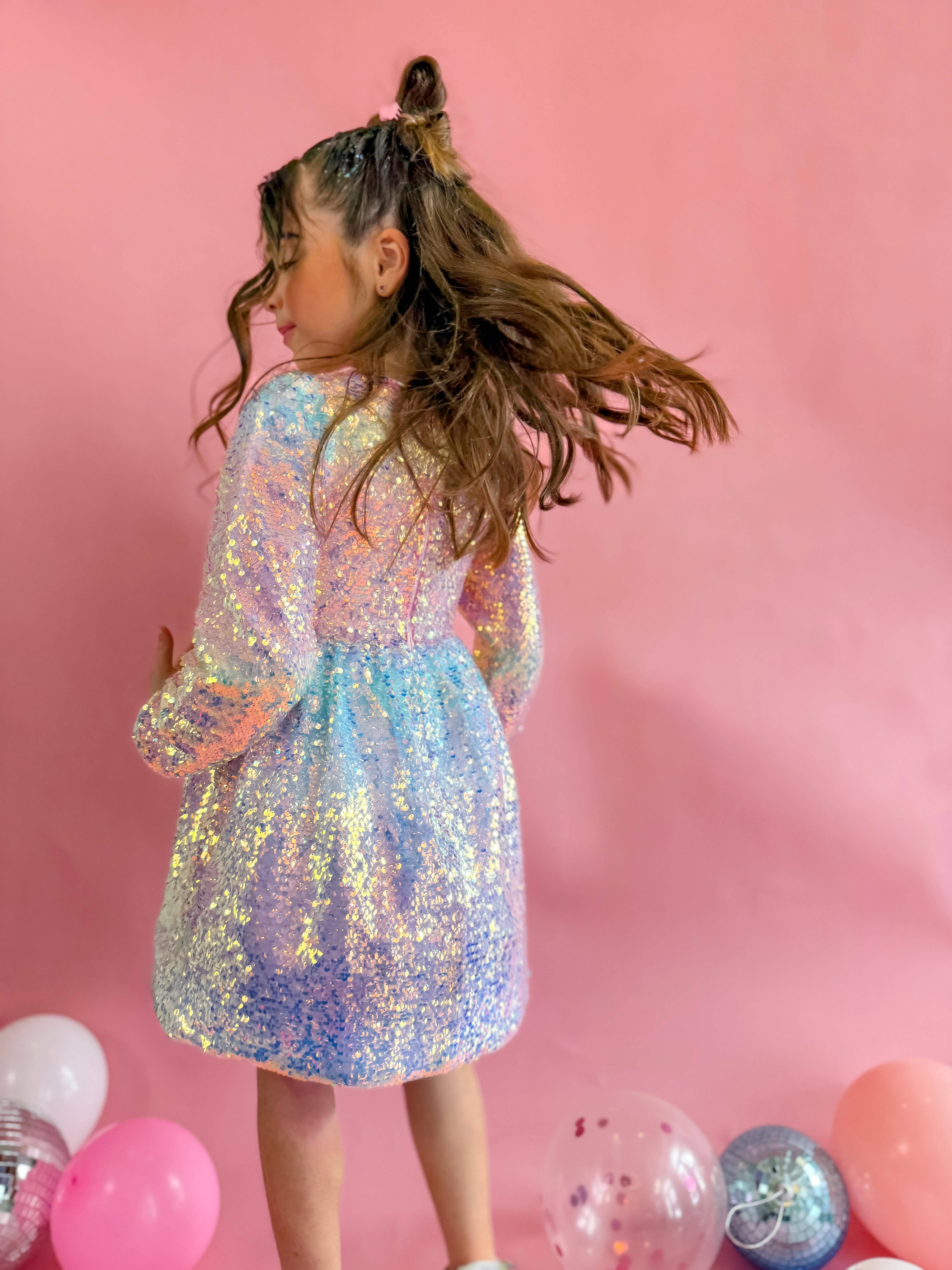 Ellie and Mila - Venta al por mayor Vestido - Niños - Vestido de fiesta con lentejuelas degradadas6