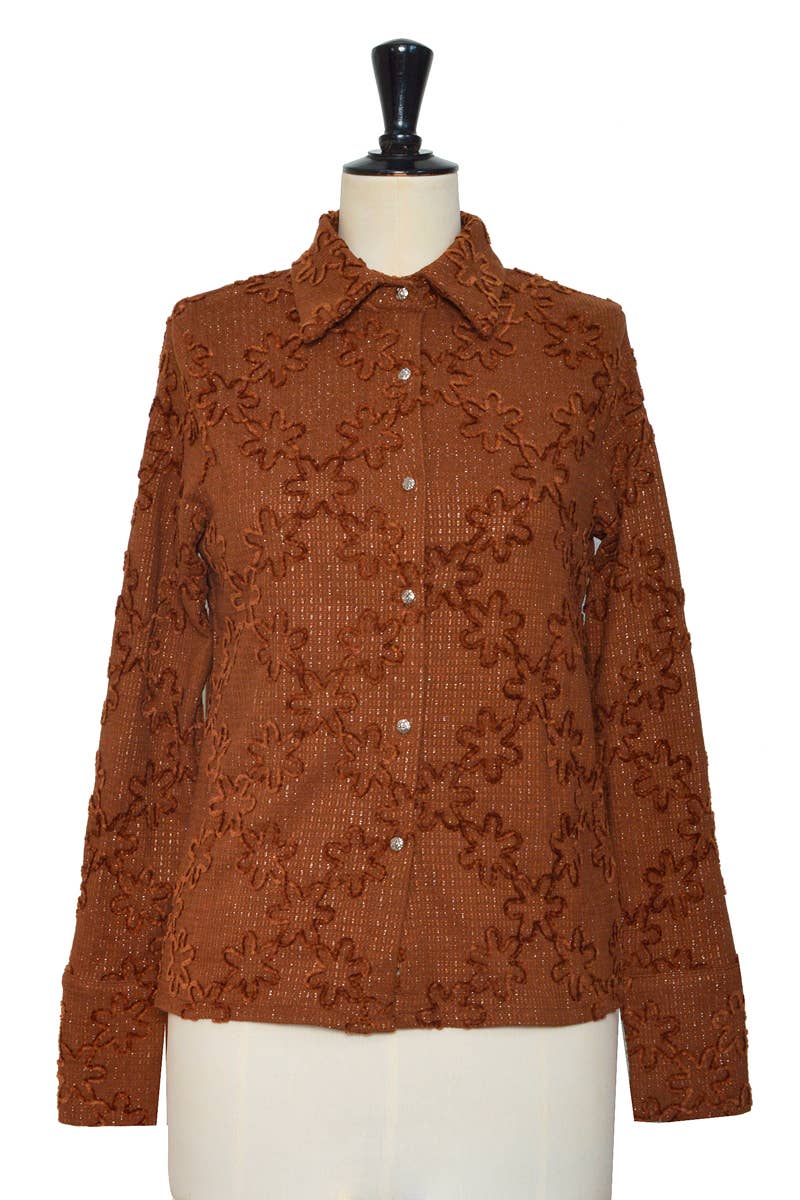 ELLI WHITE - Wholesale Blouse - Women's - Embroidered floral blouse2