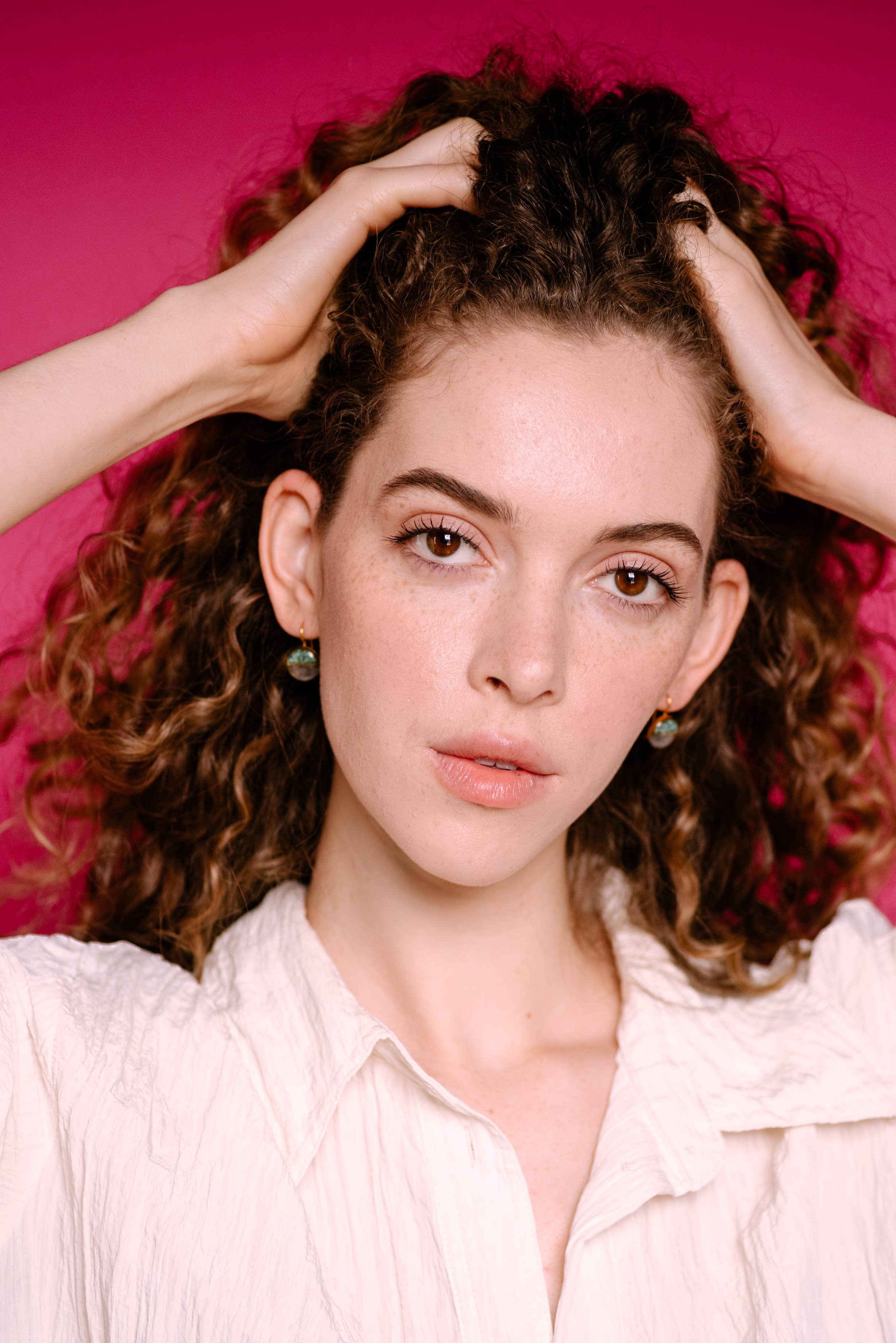 Cameoko - Wholesale Dangle Earrings - Crushed Gemstone Horizon Earrings3