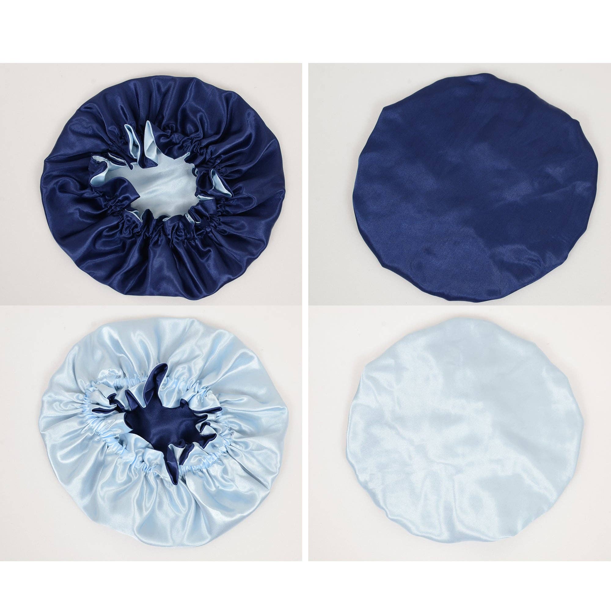 AK Brand – Engroshandel Nathue – til kvinder – Satin sovekalot med dobbelt lag og flæsekantet silkehat23