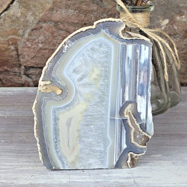 Agate Geode Candle Holder for wholesale by Crystal Joys Wholesale