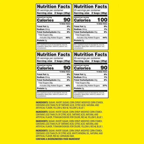 Pistest – wholesale Gummy – SOUR PATCH Mini Soft & Chewy Candy Variety Pack5