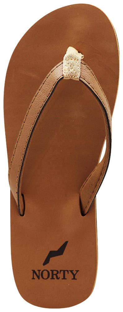 Eastern Off Price - Wholesale Flip Flops - Women's - Soft Cushioned Footbed Flip Flop Thong Sandal 41625 - Camel5