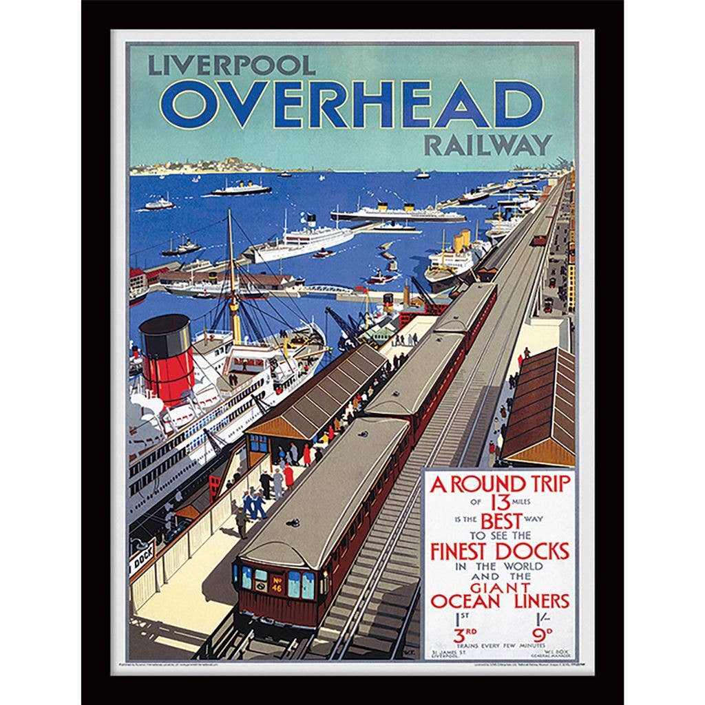The Art Group – wholesale Art print – Liverpool (Overhead Railway 1923 by W.T.) Memorabilia0