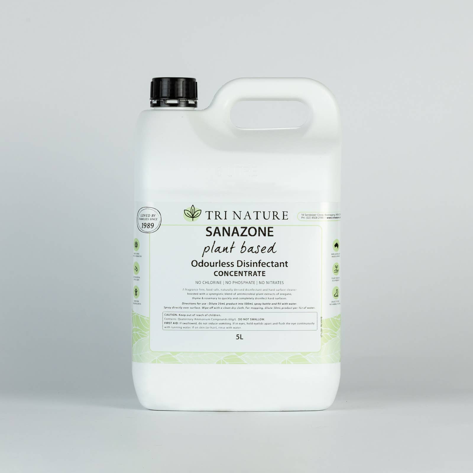 Tri Nature - Wholesale Multi-Surface Cleaner - 5L Disinfectant Concentrate Bulk2