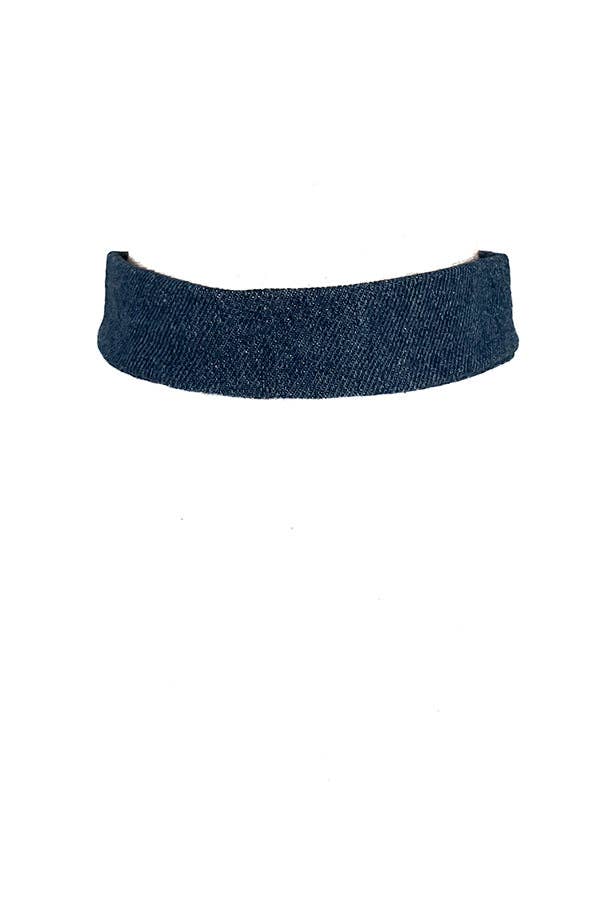 Denim Cord Choker Necklace for wholesale on Faire1