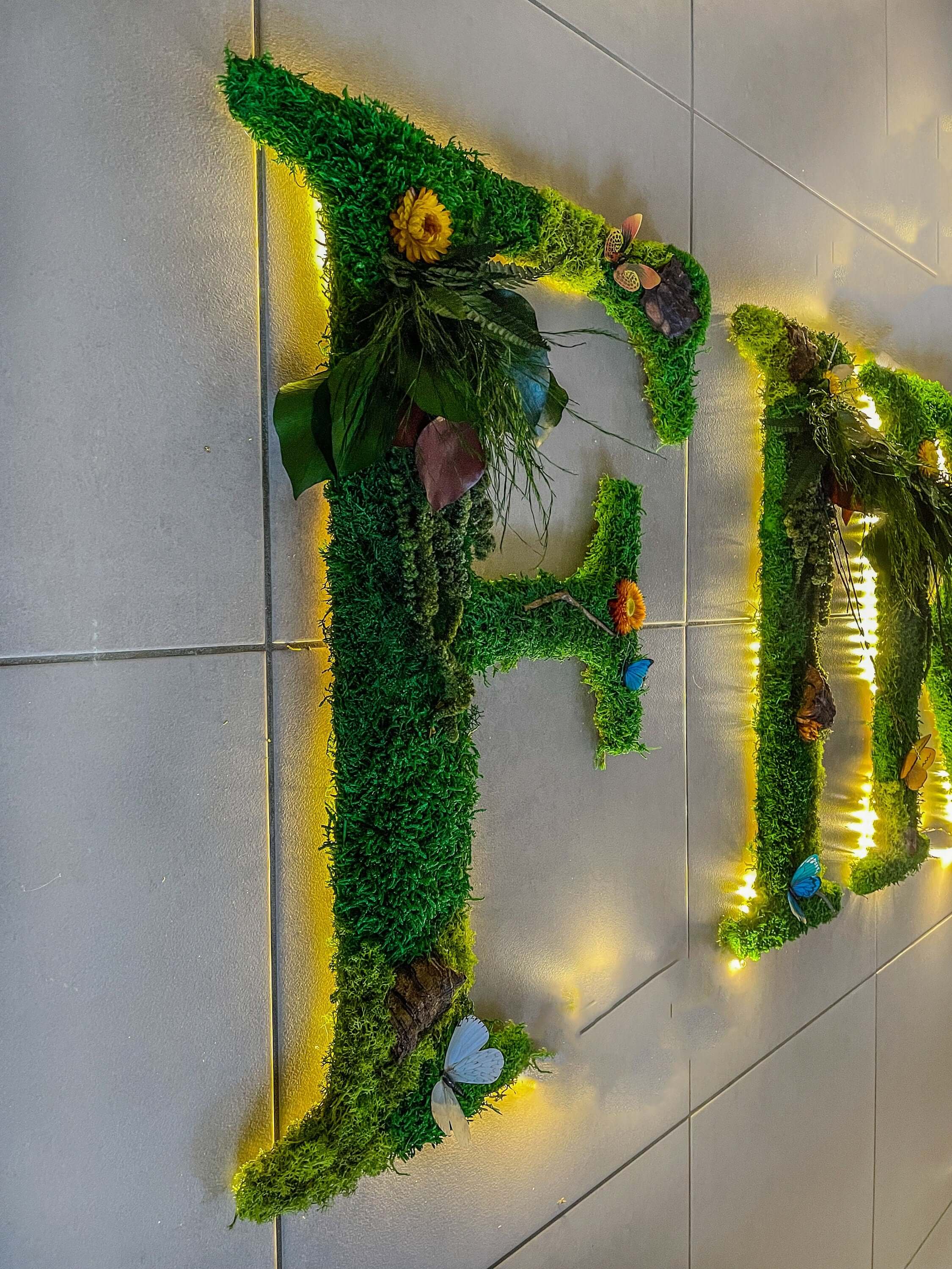 Rishstudio – wholesale Wall Accent – Custom Backlit Wall Letters | Moss Letters logo With Light | RishStudio4