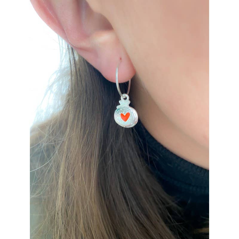 COM FORSA SL - Wholesale Ornament - Sterling Silver 925 Christmas Ball Ornament Pendant 11 X 12.2