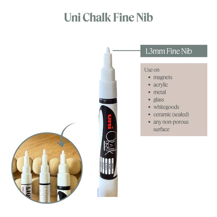 Organising Life Beautifully - Wholesale Marker - Liquid Chalk Marker • White • Smudge-Free, Easy-Wipe Chalk Pen2