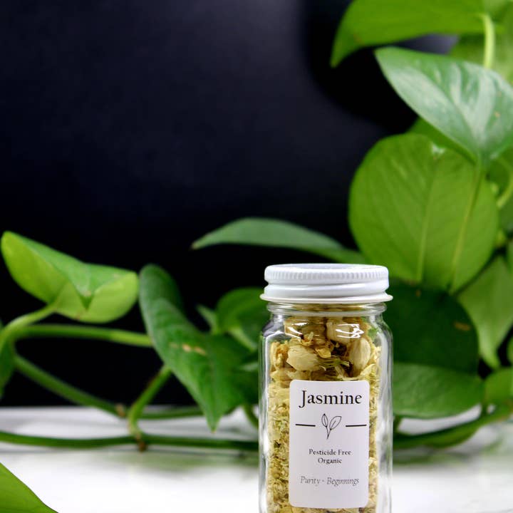 Three Witches Tea Shop - Wholesale Herbs - Organic Chinese White Jasmine - Whole Flower3