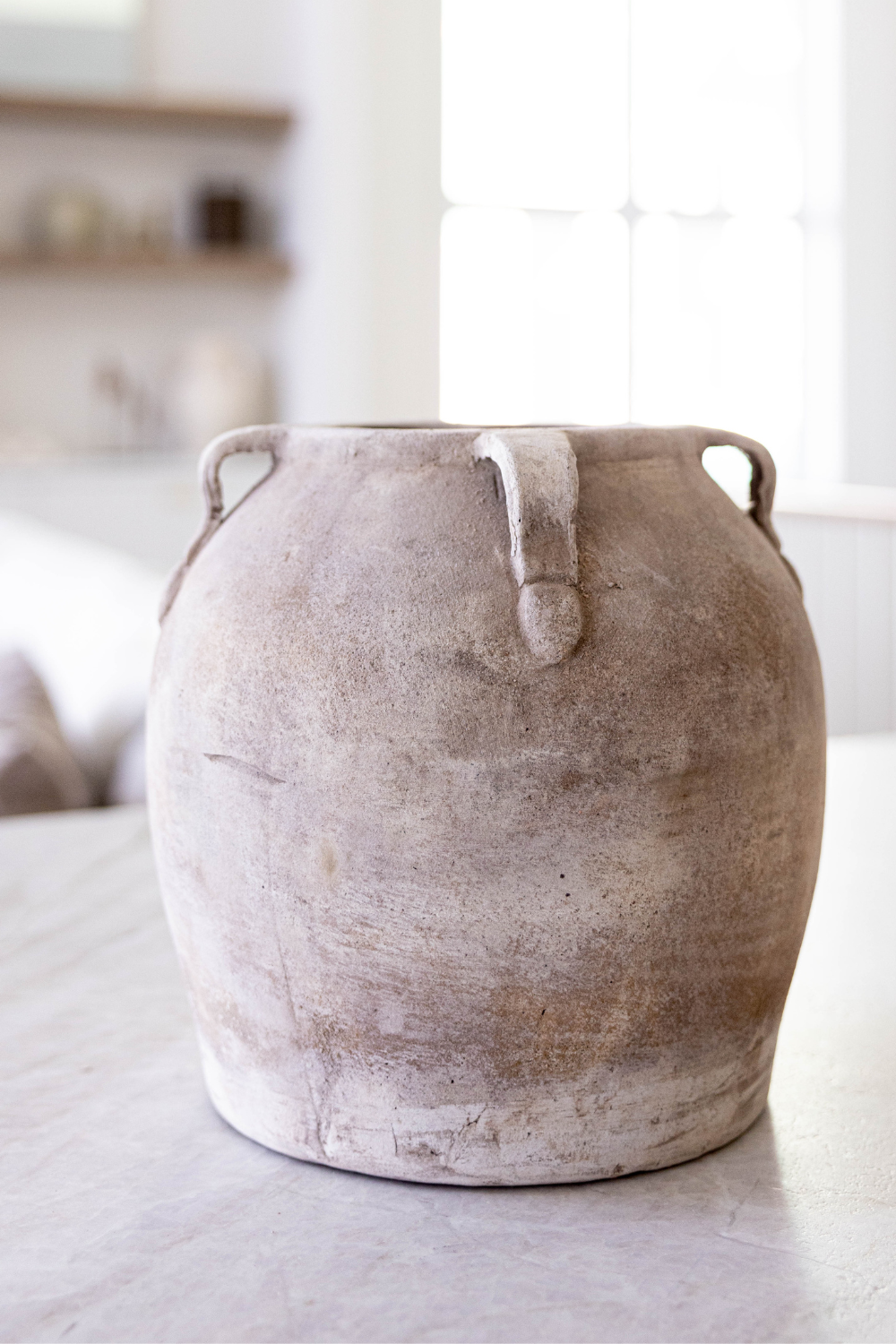 Luxe B Co - Wholesale Vase - Blanc Beige Wash Vase Pot With Handles Large8