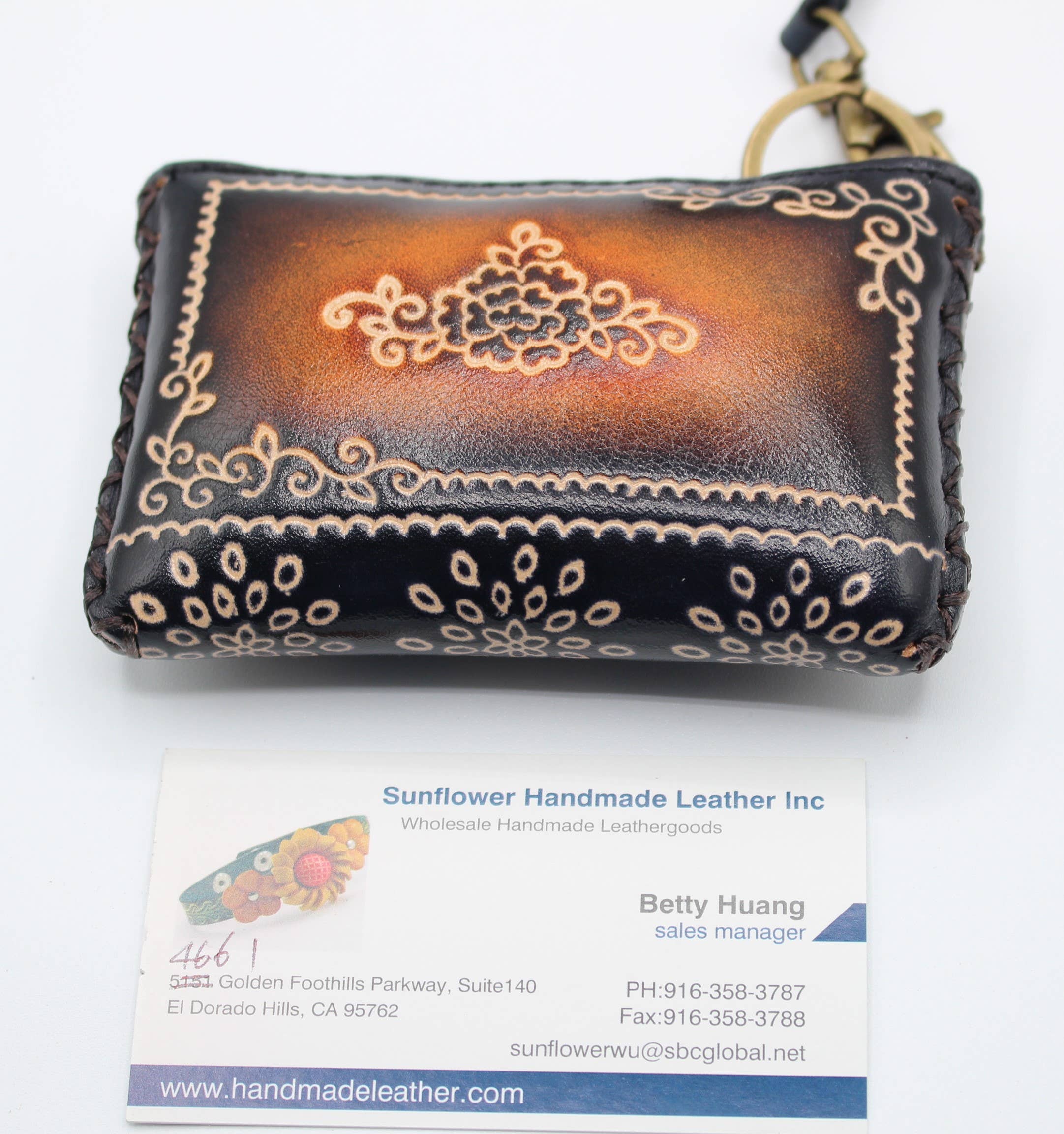 Sunflower Handmade leather inc - Wholesale Coin Purse - Women's - leather coin purse wallet guitar credit card holder2