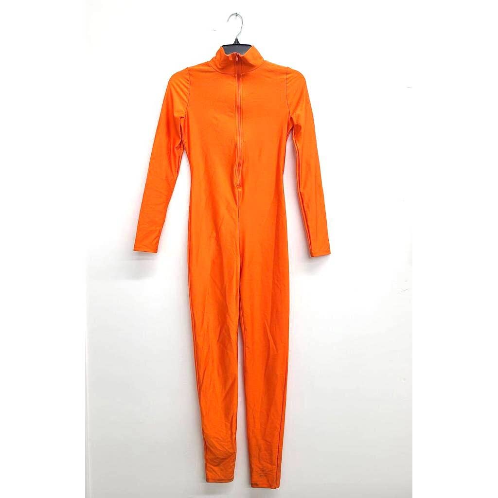 Uptown Apparel - Wholesale Jumpsuit - Women's - J5207 Shiny Front Zipper Stretch Catsuit8