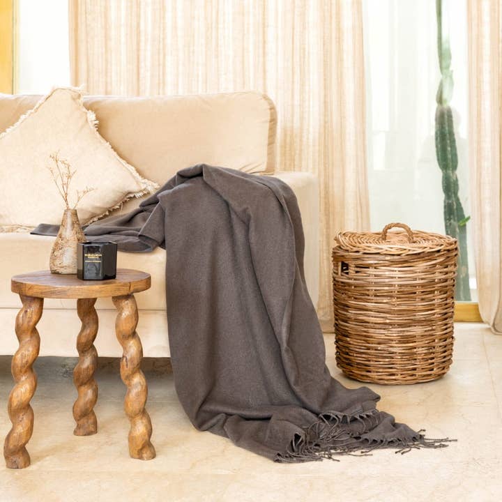 ettitude - Wholesale Throw Blanket - Vegan Cashmere Woven Throw Blanket