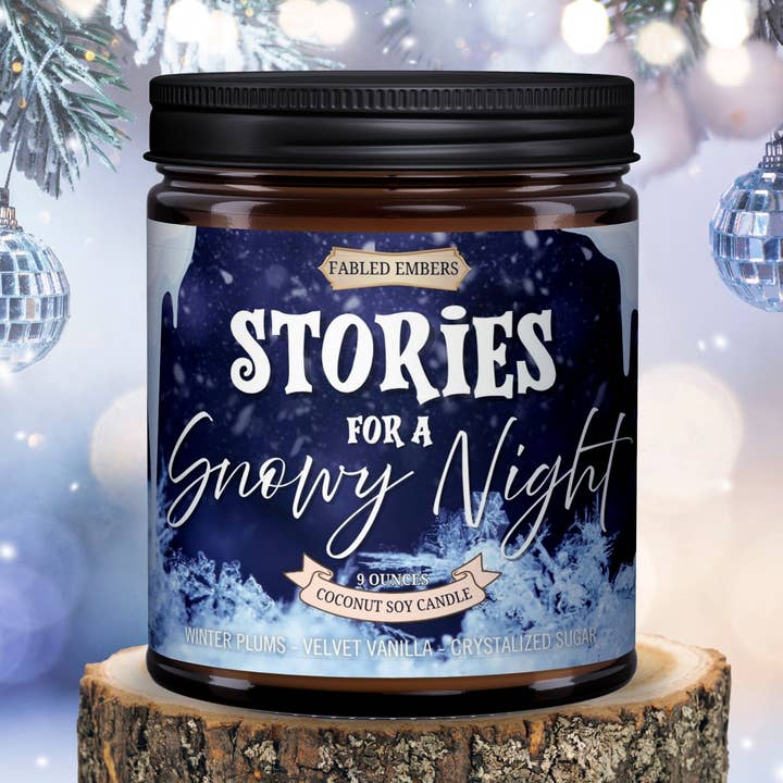 WINTER - STORIES FOR A SNOWY NIGHT | Silent Night | Candle for wholesale by Fabled Embers