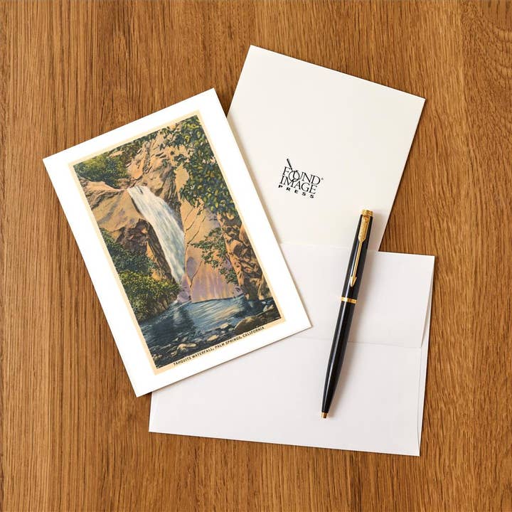Found Image Press – Engroshandel Brevpapir/sæt med noteskort – Hilsen Kort CD-159 Tahquitz Vandfald, Palm Springs