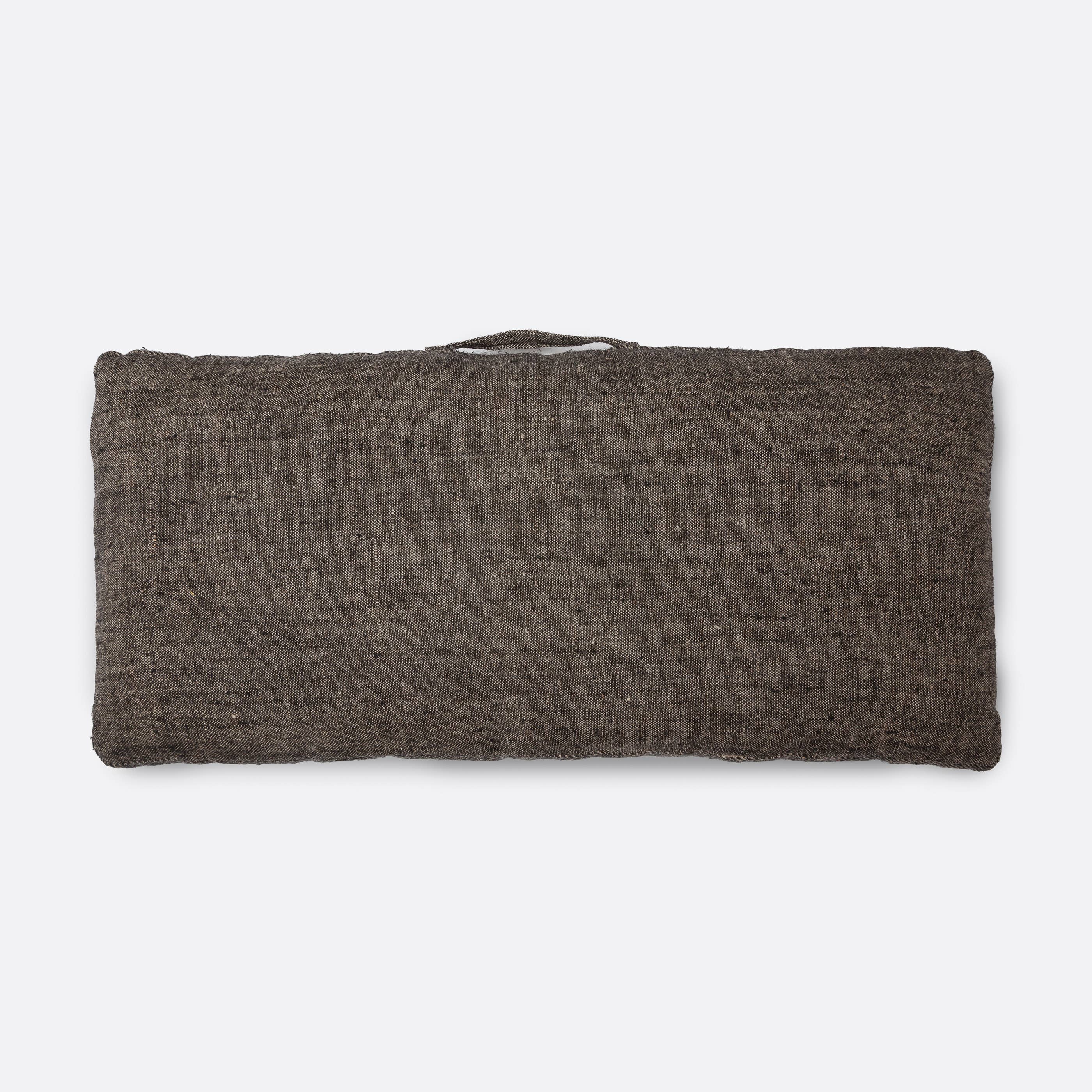 Dareels - Vente Coussins de chaise - Coussin DADDAL en lin naturel bicolore1