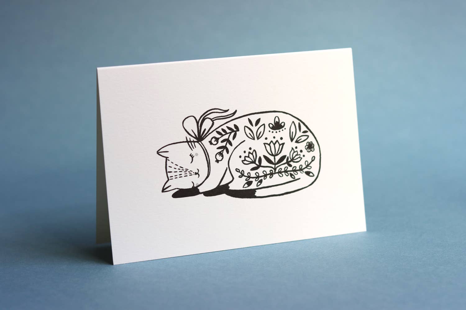 Flora Waycott - Vendita all'ingrosso Biglietti di auguri generici - Carta Sleeping Cat1