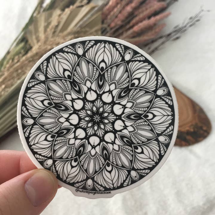 Melanie Mandala for wholesale by WhitePaigeBlackInk