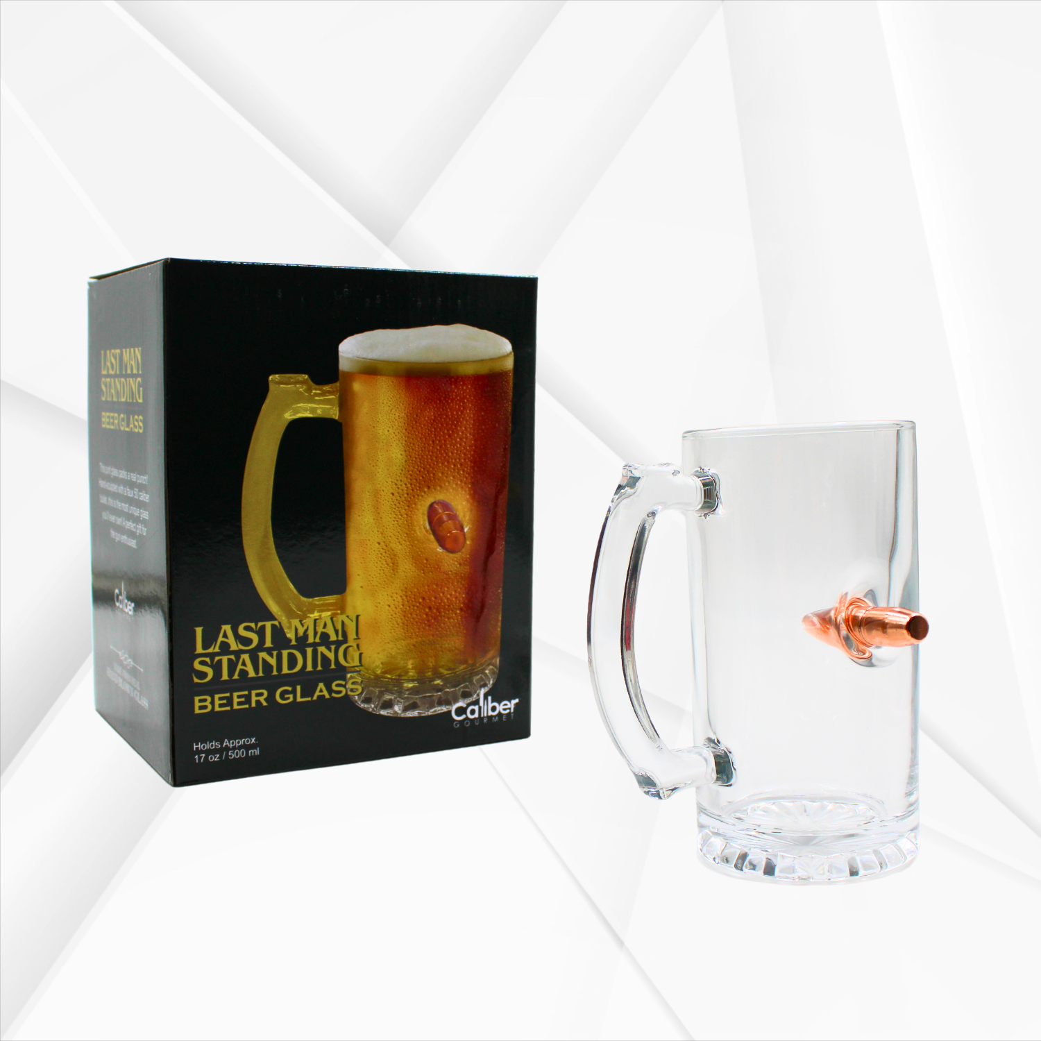 CALIBER GOURMET / CAMPCO - Wholesale Beer Glass/Mug - Last Man Standing - Bullet Beer Glass 500 ml3
