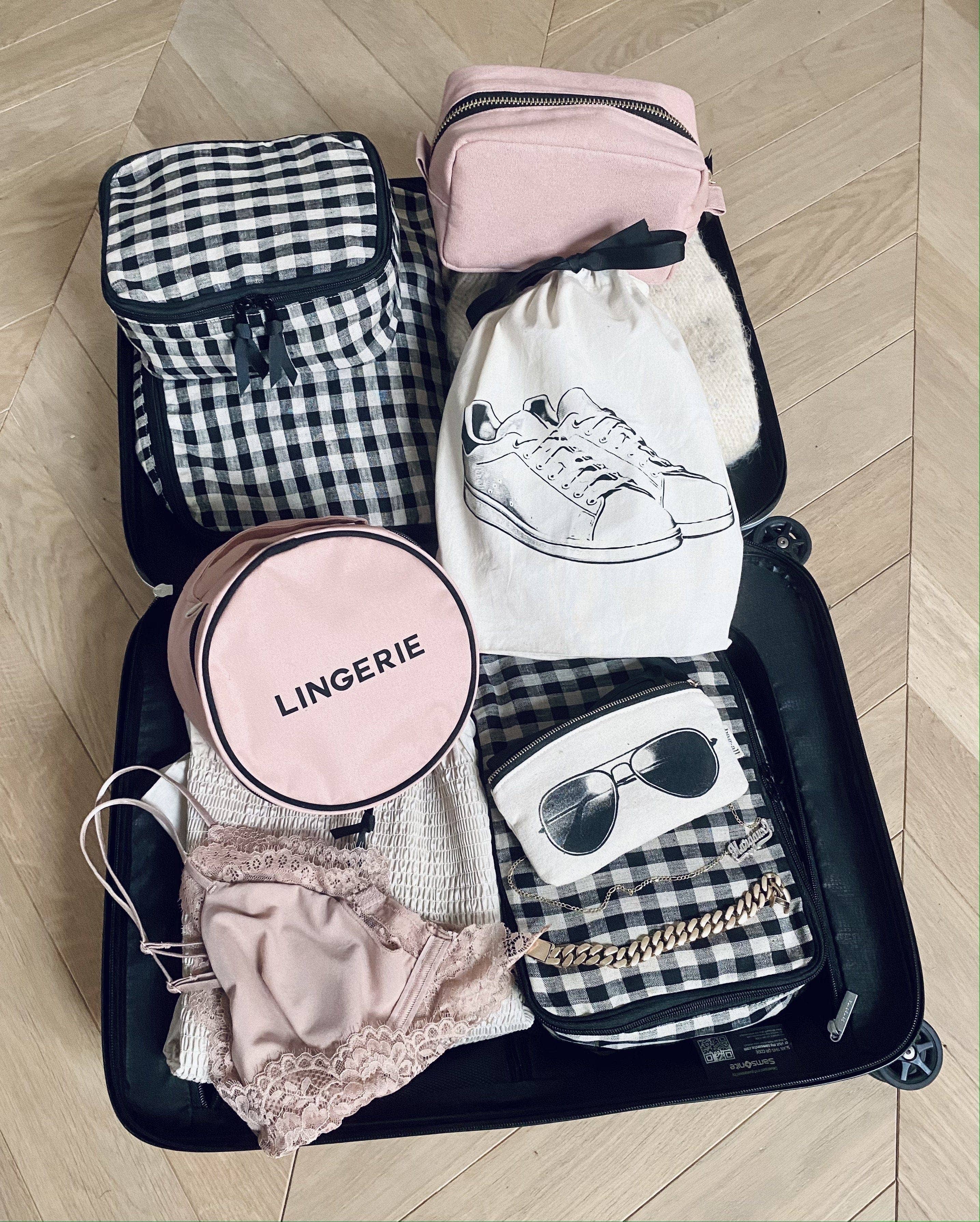 Bag-All - Wholesale Lingerie Set - Women's - Round Lingerie Case, Pink/Blush6