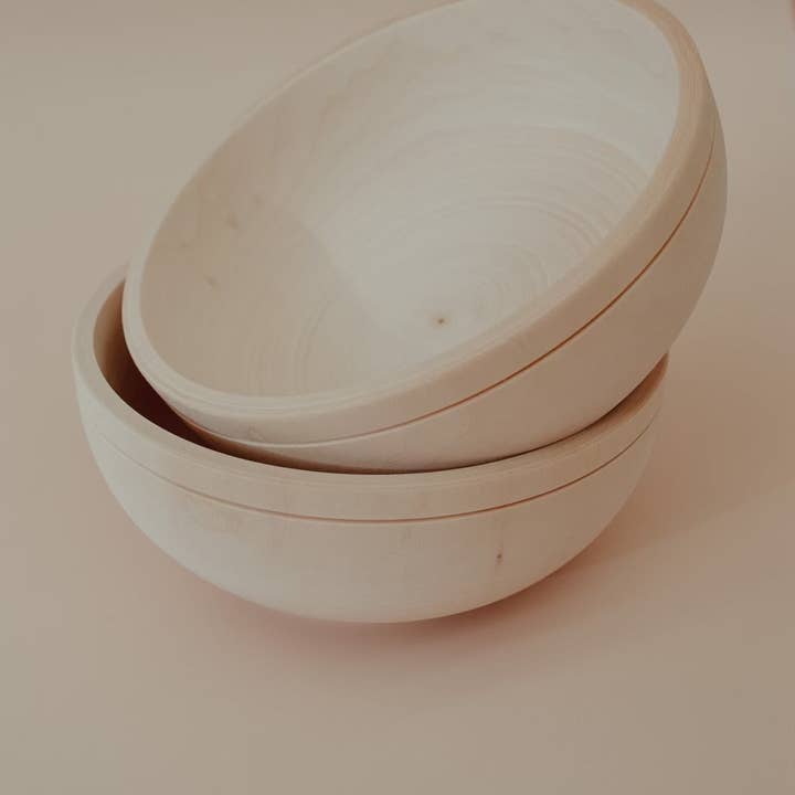 Petit Abode - Wholesale Wood Toy - Kids - The Wooden Dining Set (plate and bowl)4