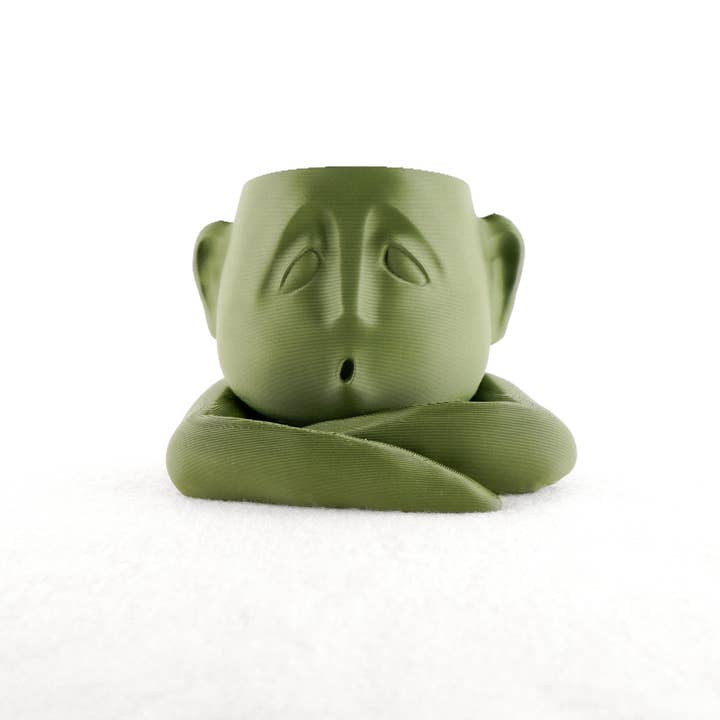 Rosebud Homegoods - Wholesale Plant Pot - Shady Air Head Planter, Moody Face Pot, Succulent Decor