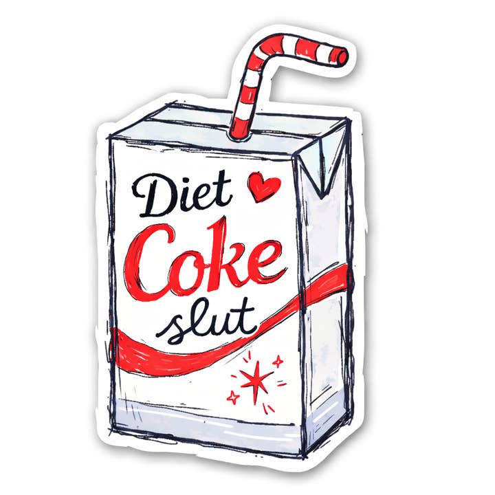 Diet Coke Slut Sticker for wholesale by inviting affairs paperie